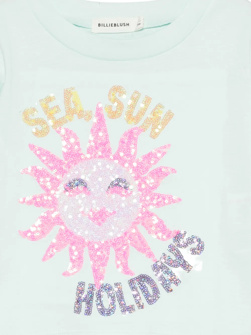  Billieblush Sequin Graphic T-shirt - Green 