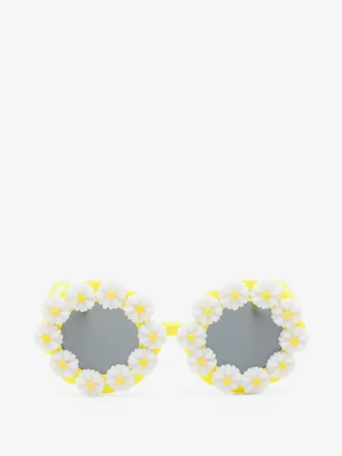 Billieblush Runde Sonnenbrille mit Blumen