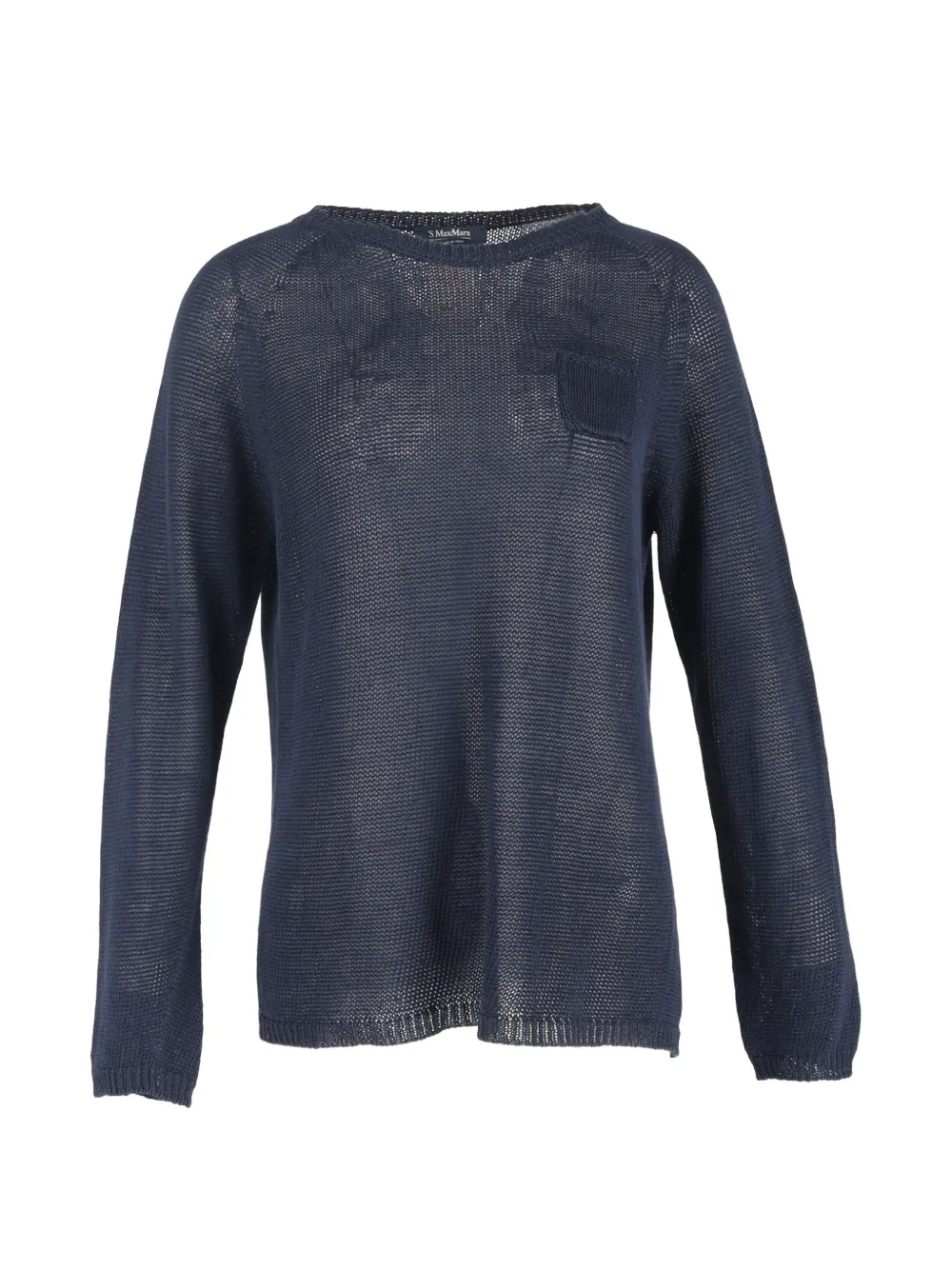 'S Max Mara cotton patch-pocket sweater - Blu