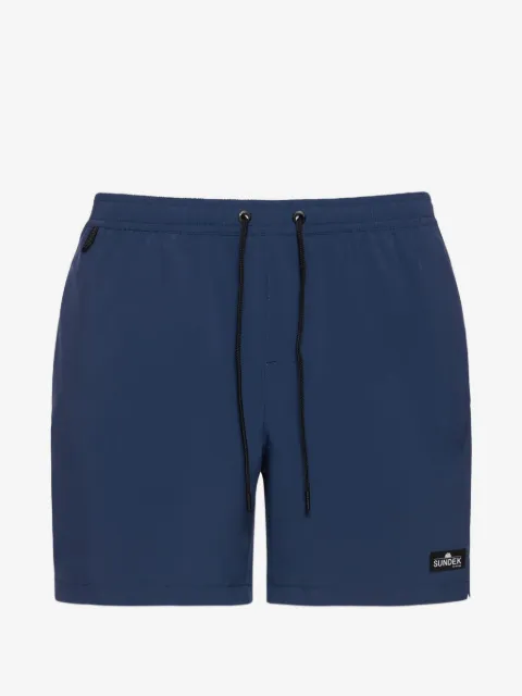 Sundek striped-detail elasticated swim shorts