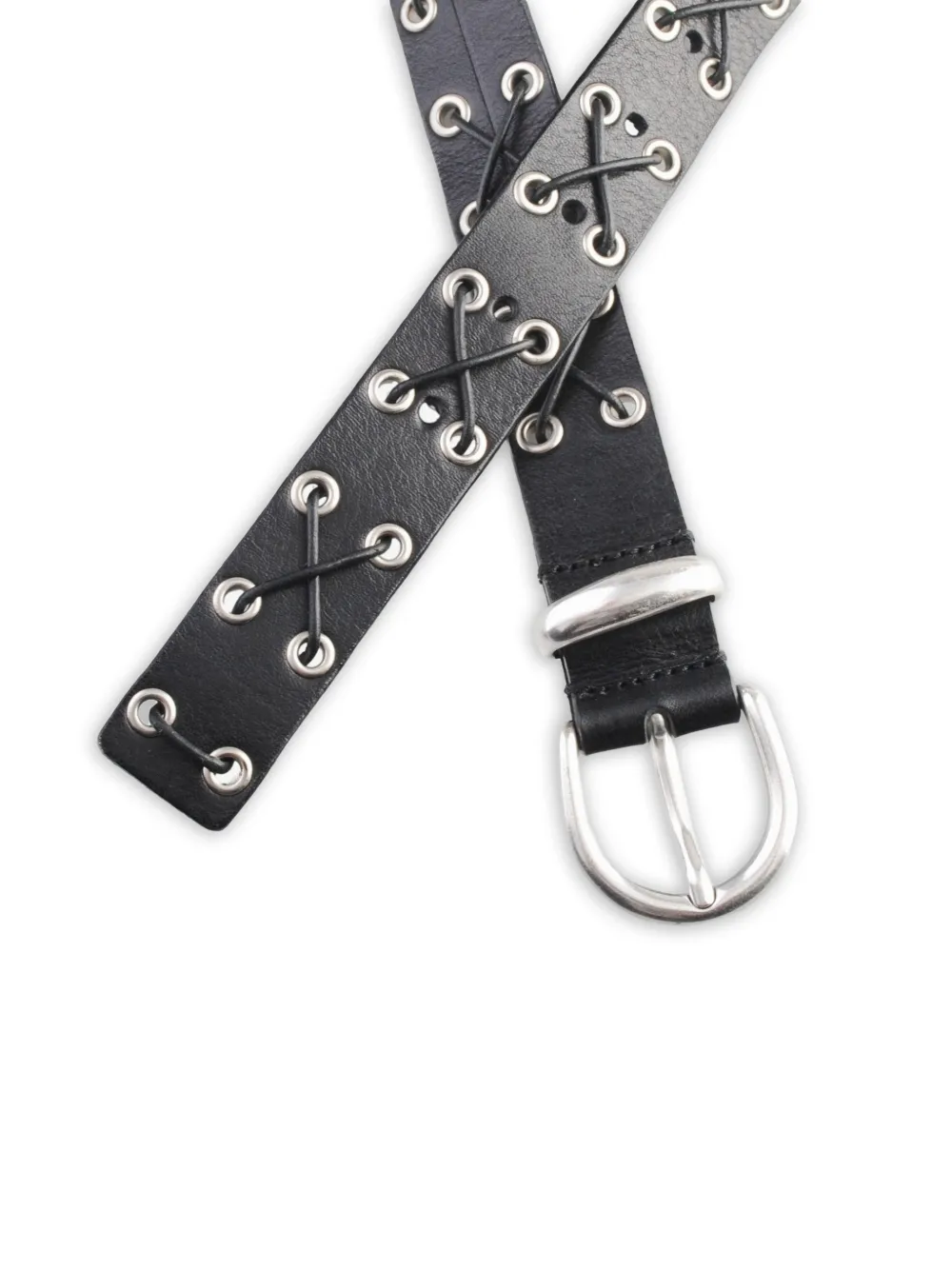 Eyelet Leather Belt