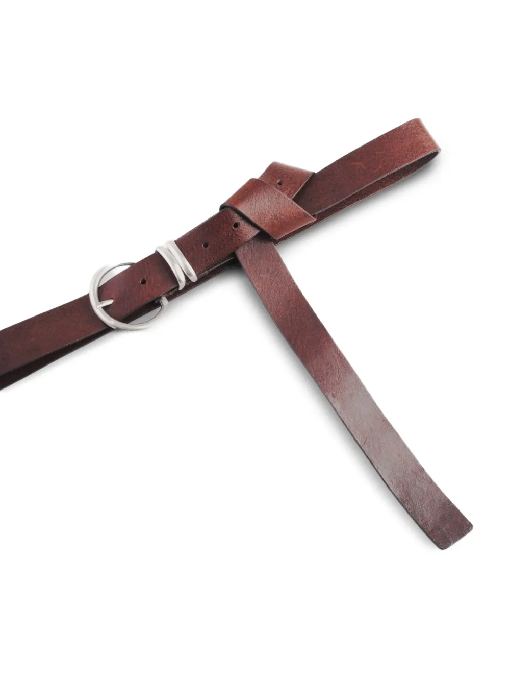 Molebo Ring-buckle Belt - Brown 