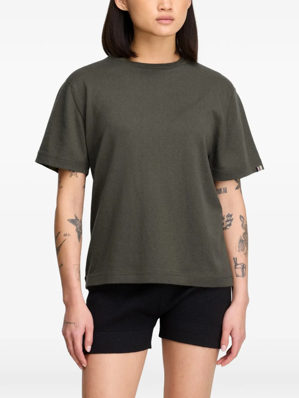 extreme cashmere n°268 Cuba short-sleeve T-shirt - Verde