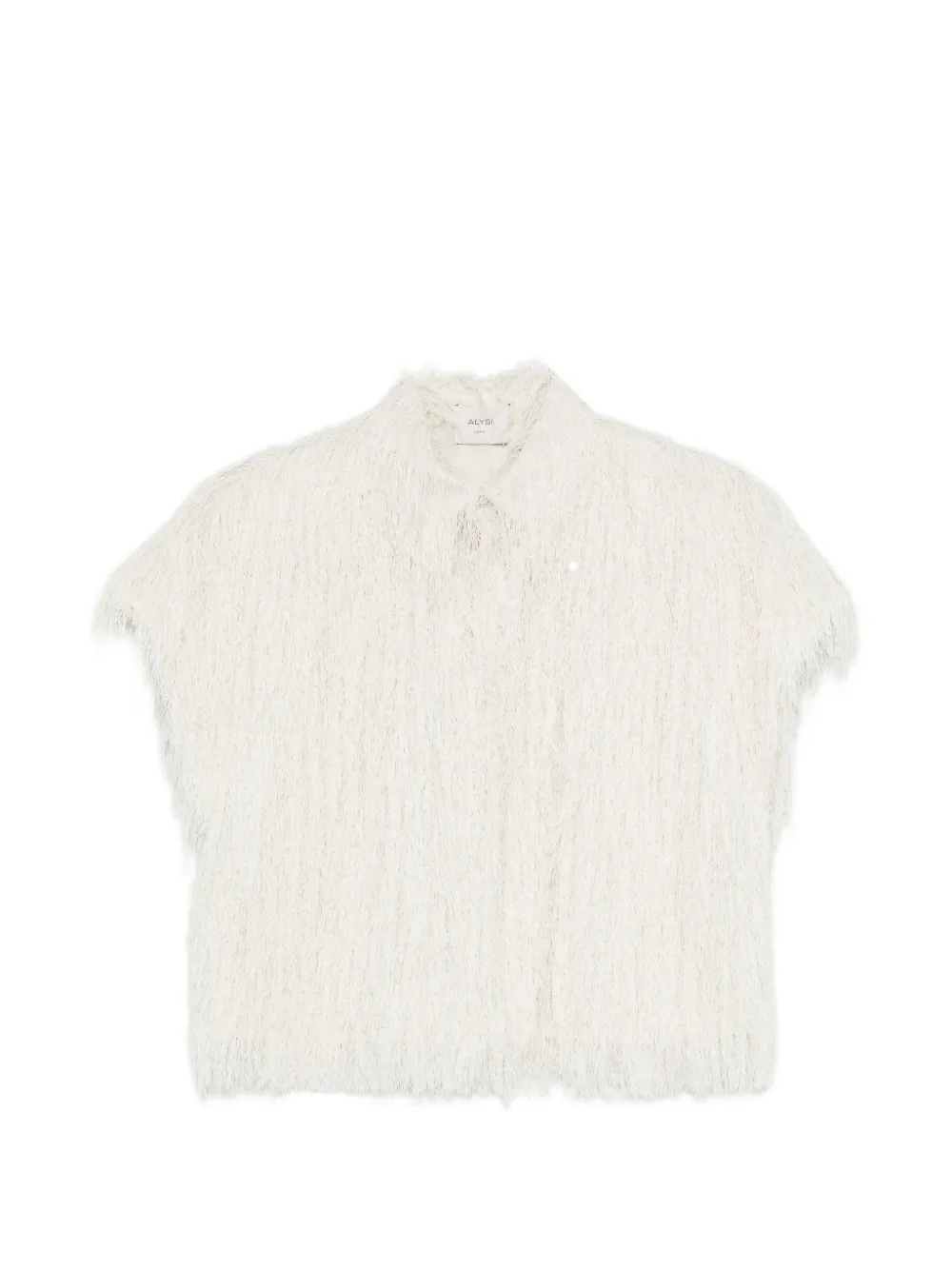 Alysi Camicia crop con frange - Toni neutri