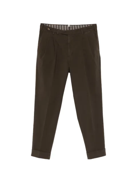PT Torino pleated cuffed trousers
