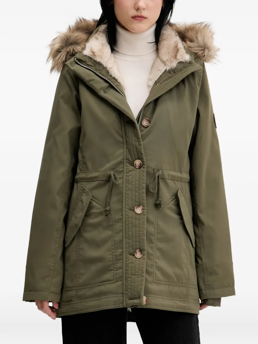 Hollister Cappotto con cappuccio - Verde
