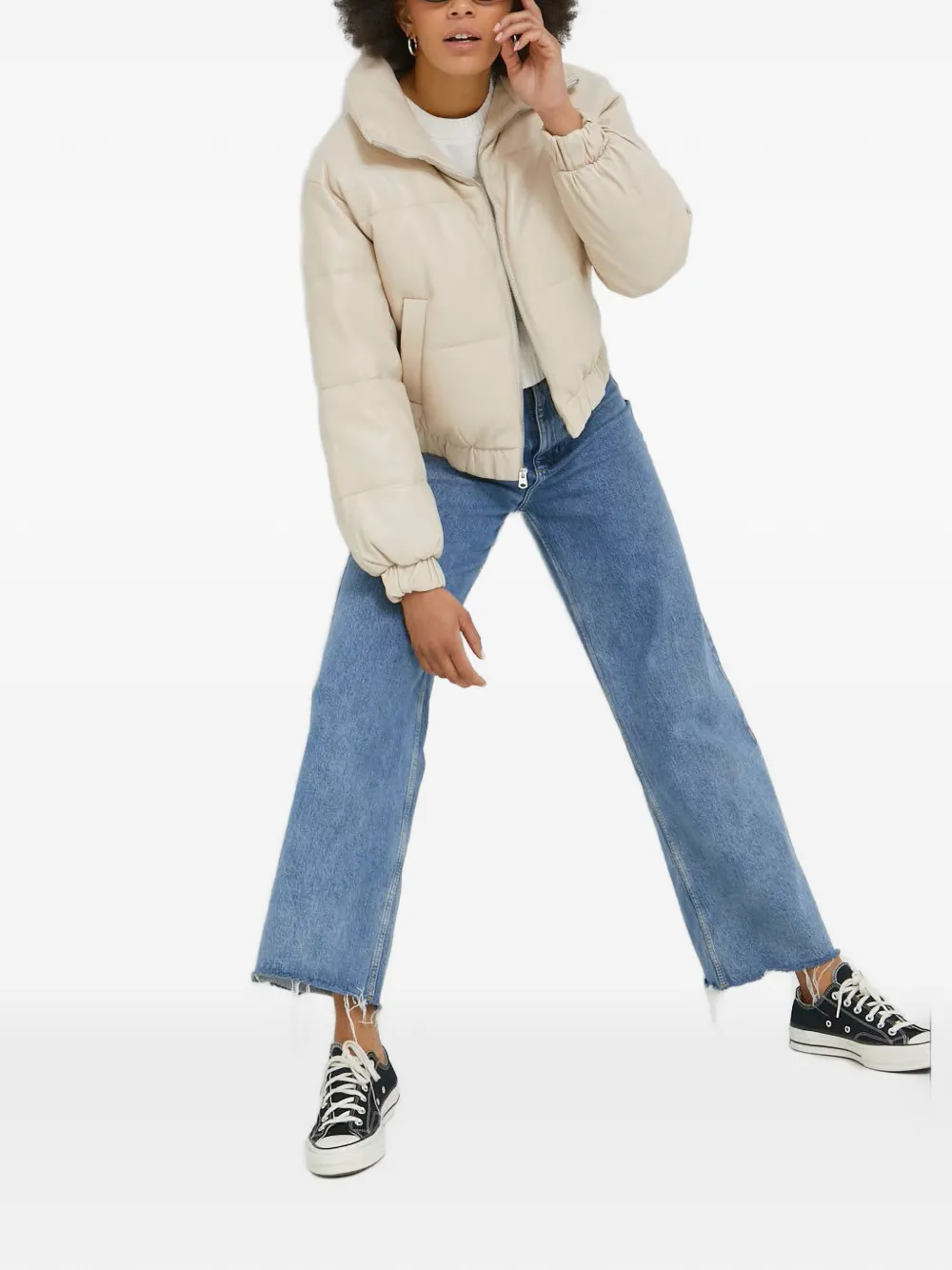 Abercrombie & Fitch zip padded jacket - Toni neutri