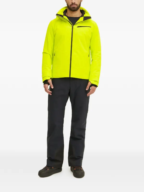 DESCENTE イエロー スキーウェア フード付き DESCENTE Hooded Logo Ski Jacket | Yellow | FARFETCH ID