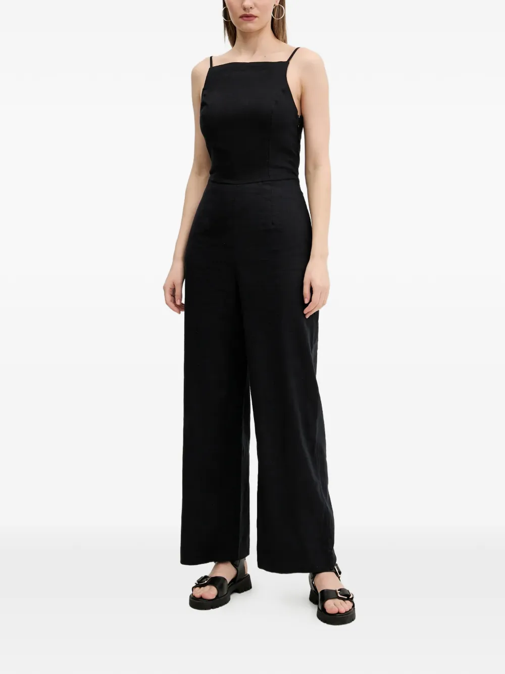 adjustable-strap jumpsuit