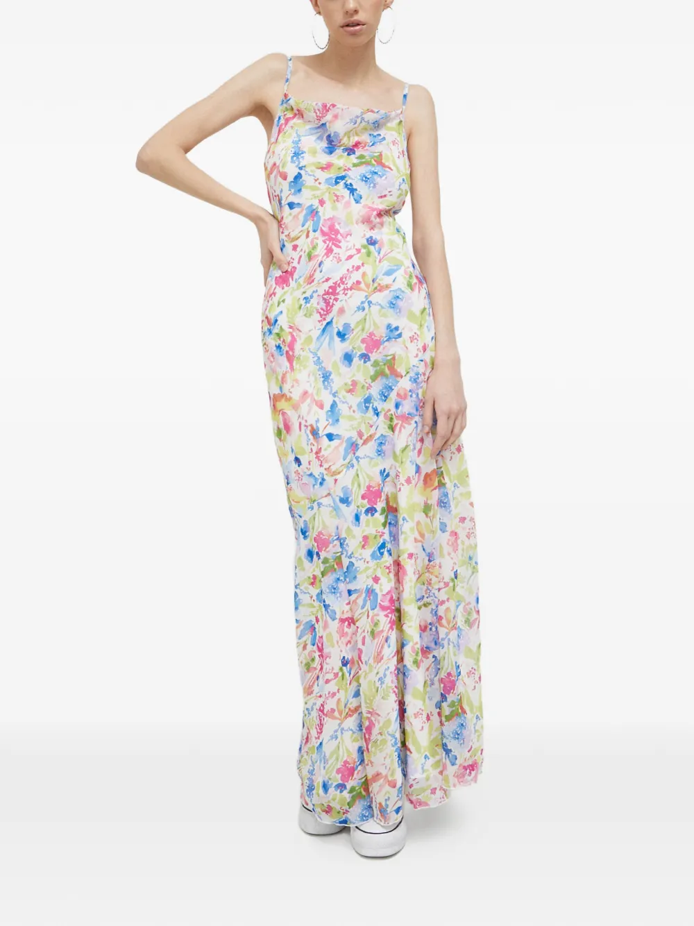 Abercrombie & Fitch abstract-pattern maxi dress - Bianco