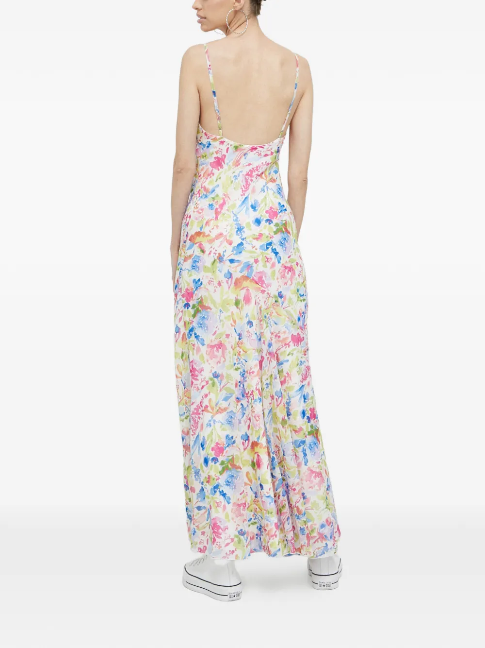 Abercrombie & Fitch abstract-pattern maxi dress - Wit