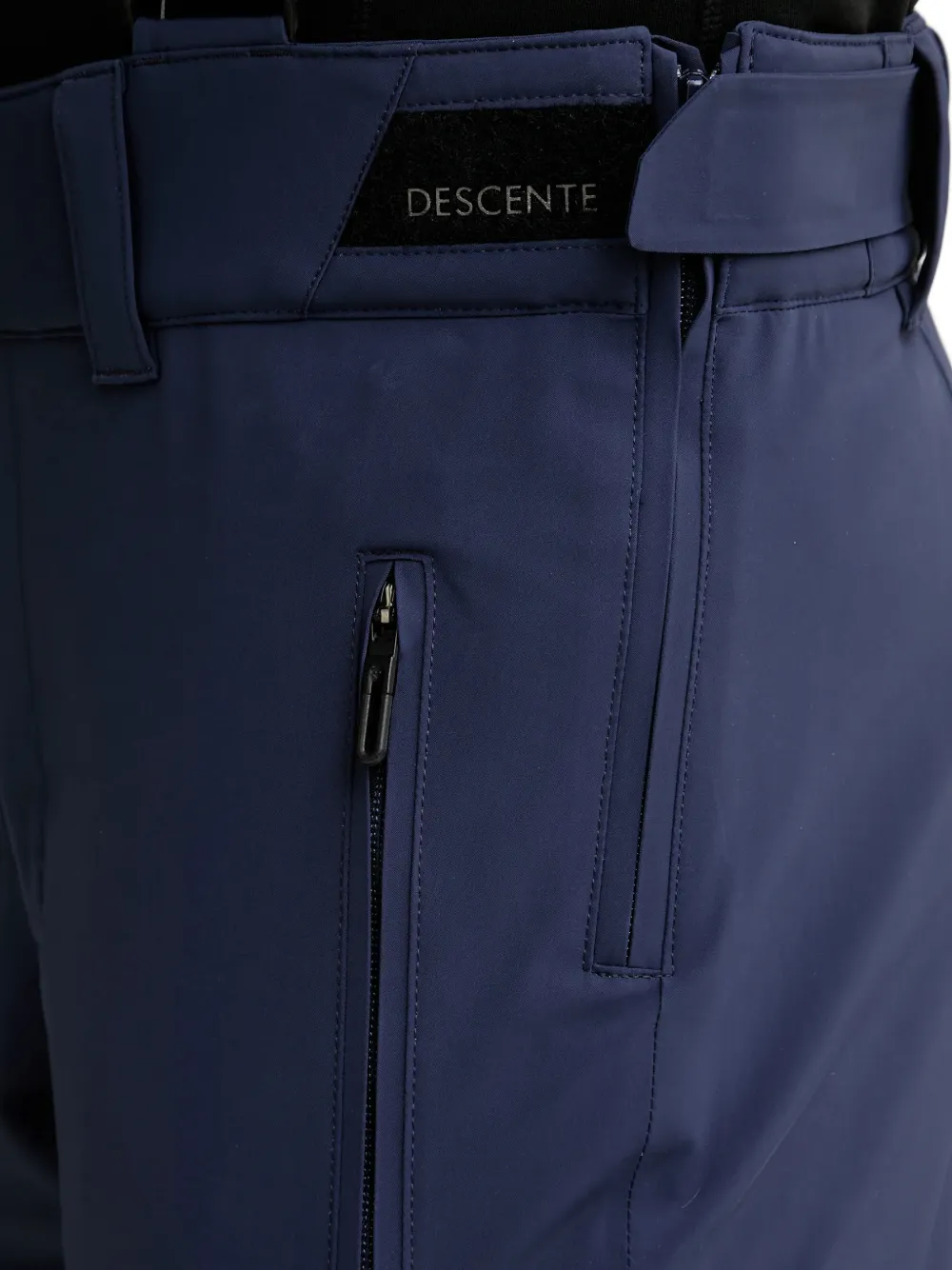 DESCENTE Skibroek met bretels en ritszakken Blauw