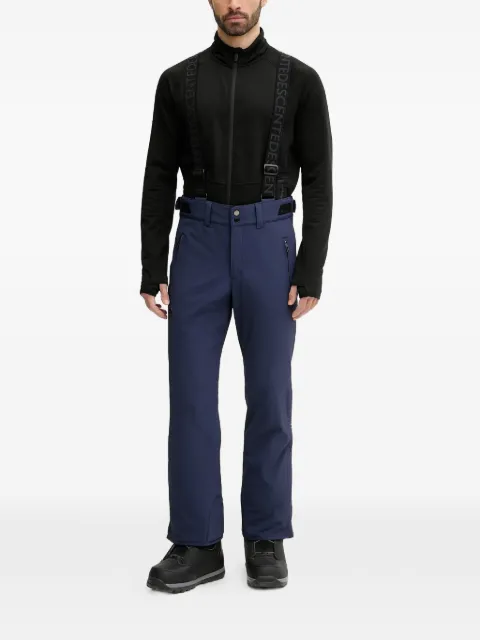 DESCENTE suspenders zip-pockets ski trousers