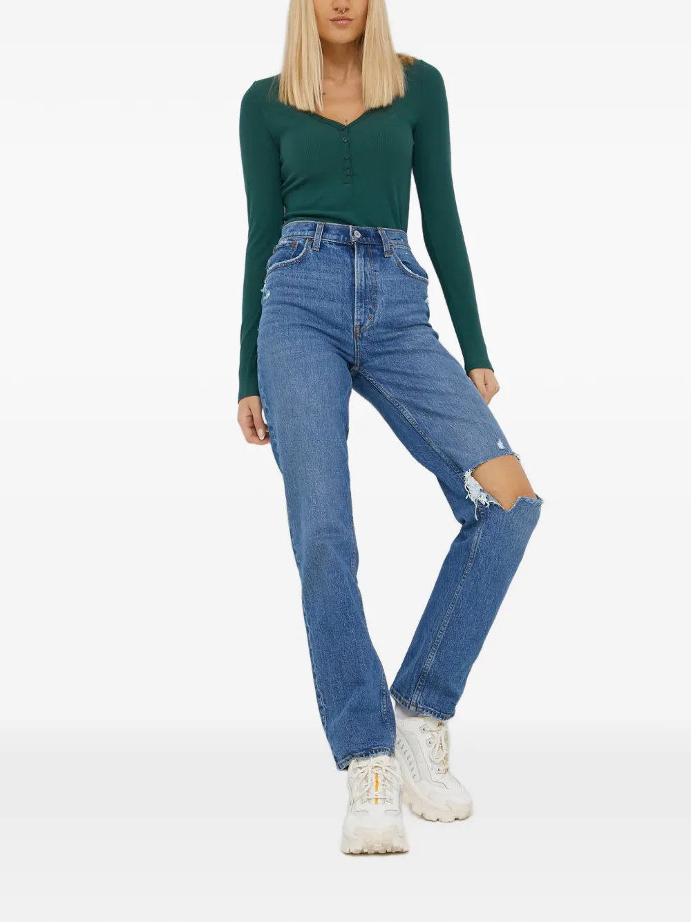 Abercrombie & Fitch straight-fit jeans - Blu