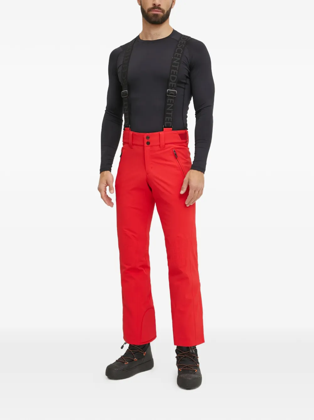  Descente Buttoned Ski Trousers - Red 
