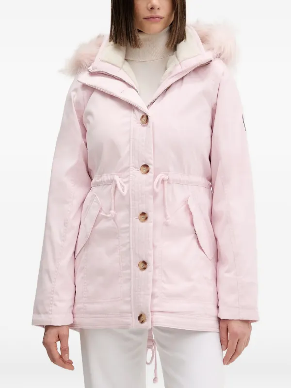 Hollister faux-fur Hooded Coat | Pink | FARFETCH