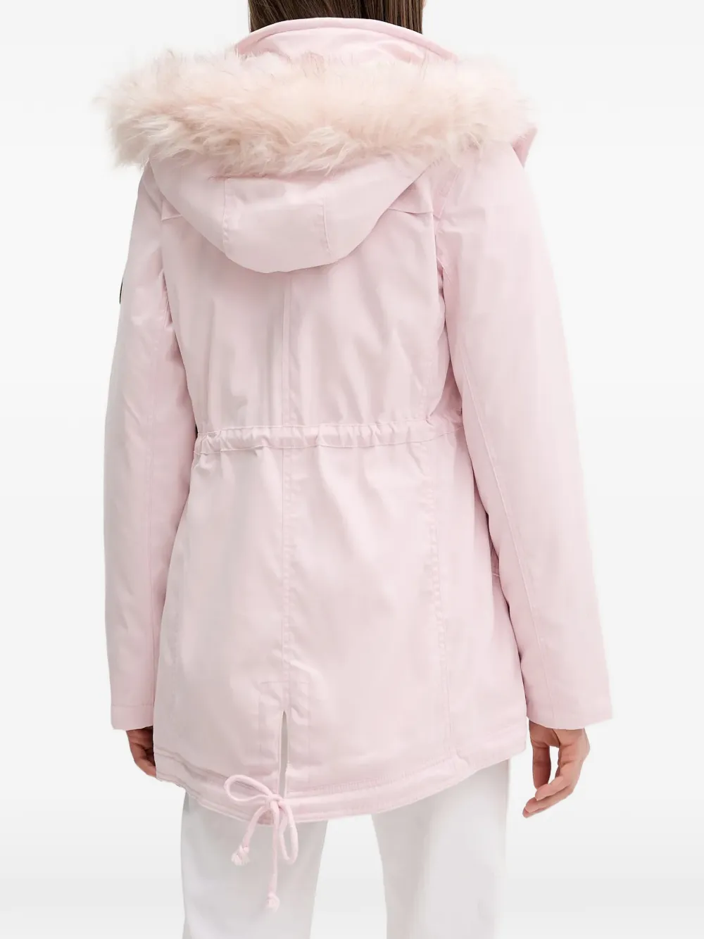 Hollister faux-fur Hooded Coat | Pink | FARFETCH