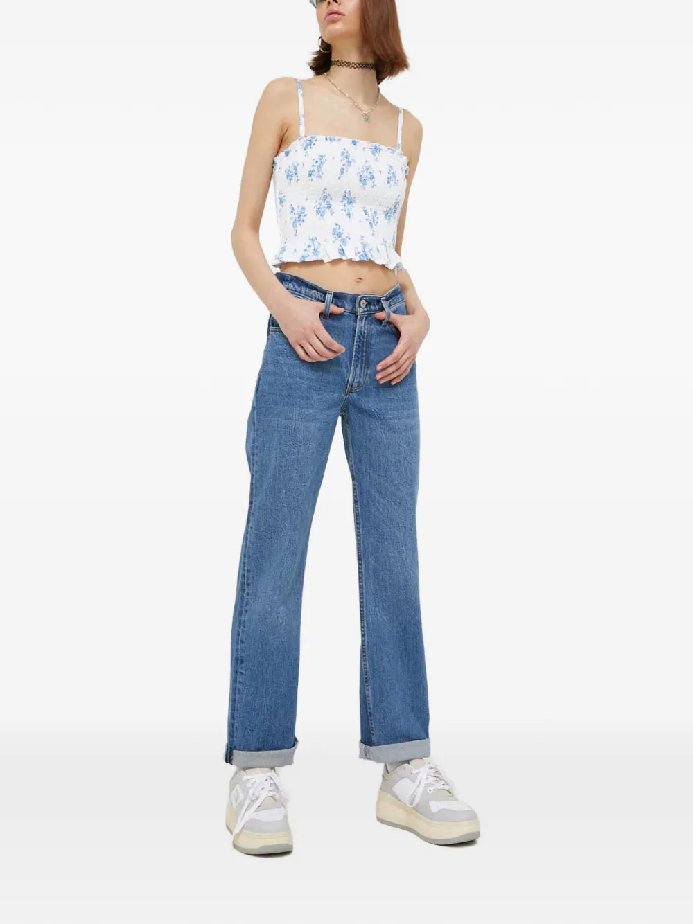 Abercrombie & Fitch five-pocket jeans - Blauw