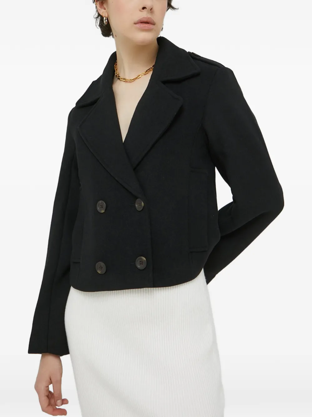 Abercrombie & Fitch short peacoat - Nero
