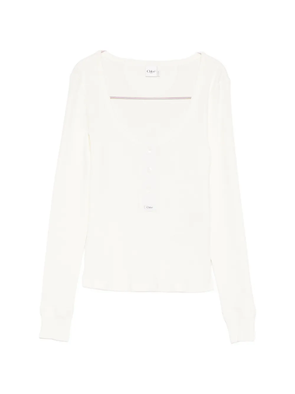 Chloé Henley T-shirt - Toni neutri