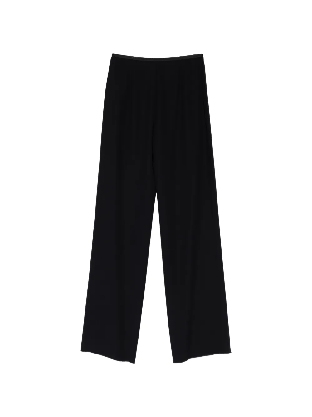 Emporio Armani Broek met satijnen afwerking Zwart