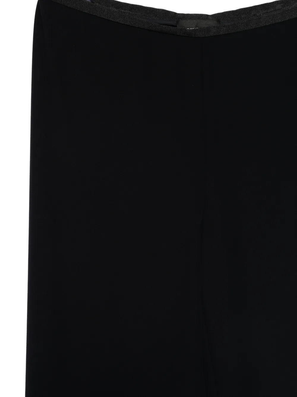 Emporio Armani Broek met satijnen afwerking Zwart