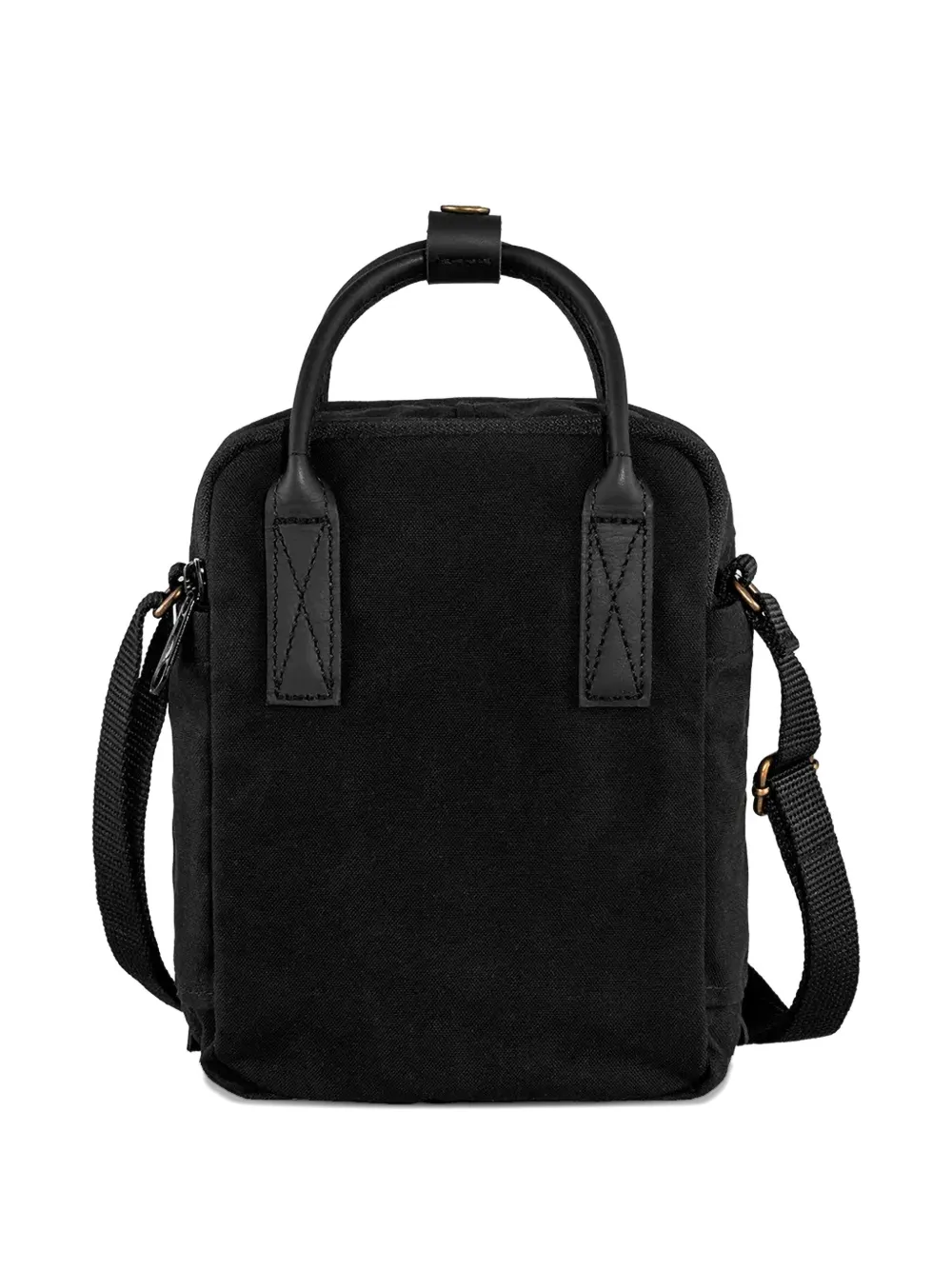 Top-Handle Logo-Patch Cross-Body Bag