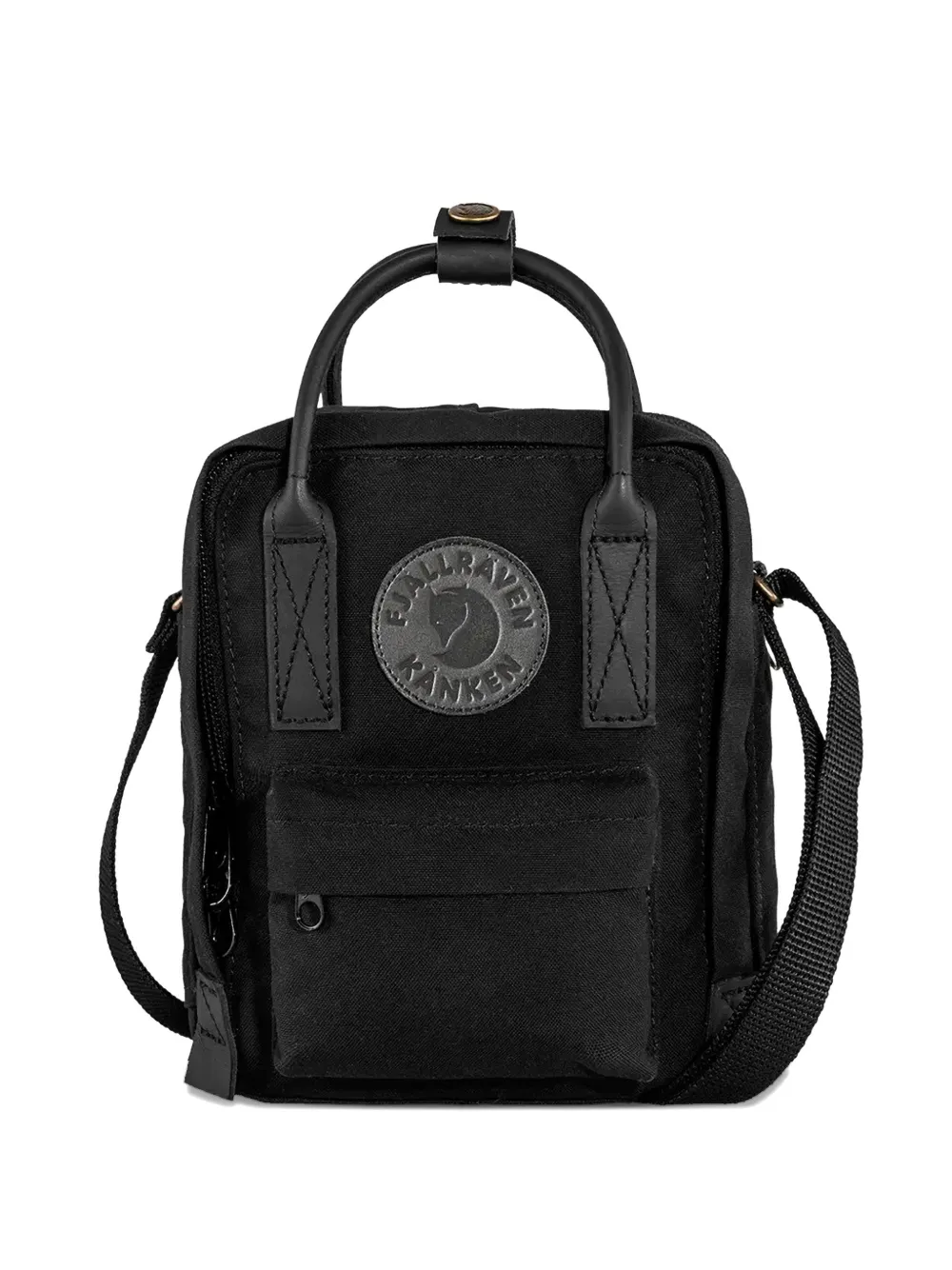 Fjällräven top-handle logo-patch cross-body bag - Nero