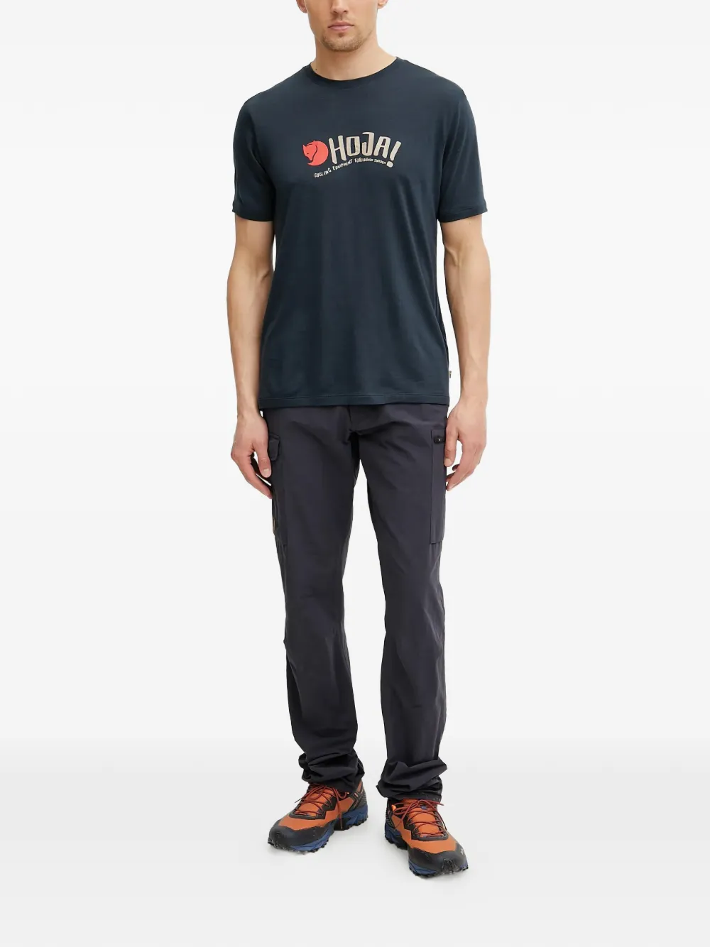 Fj&auml;llr&auml;ven cargo-pocket trousers - Blauw