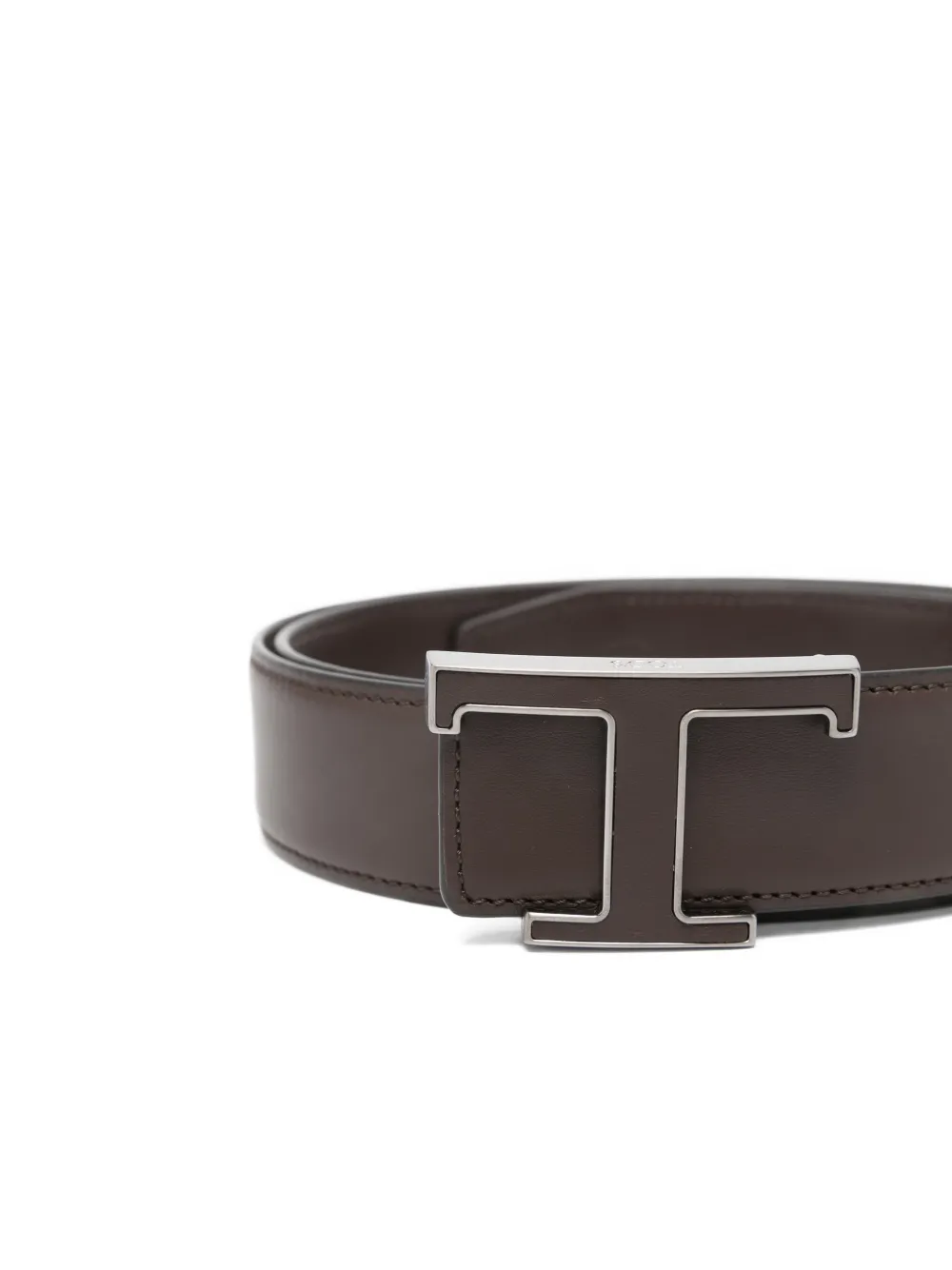 Tod's logo plaque belt - Bruin