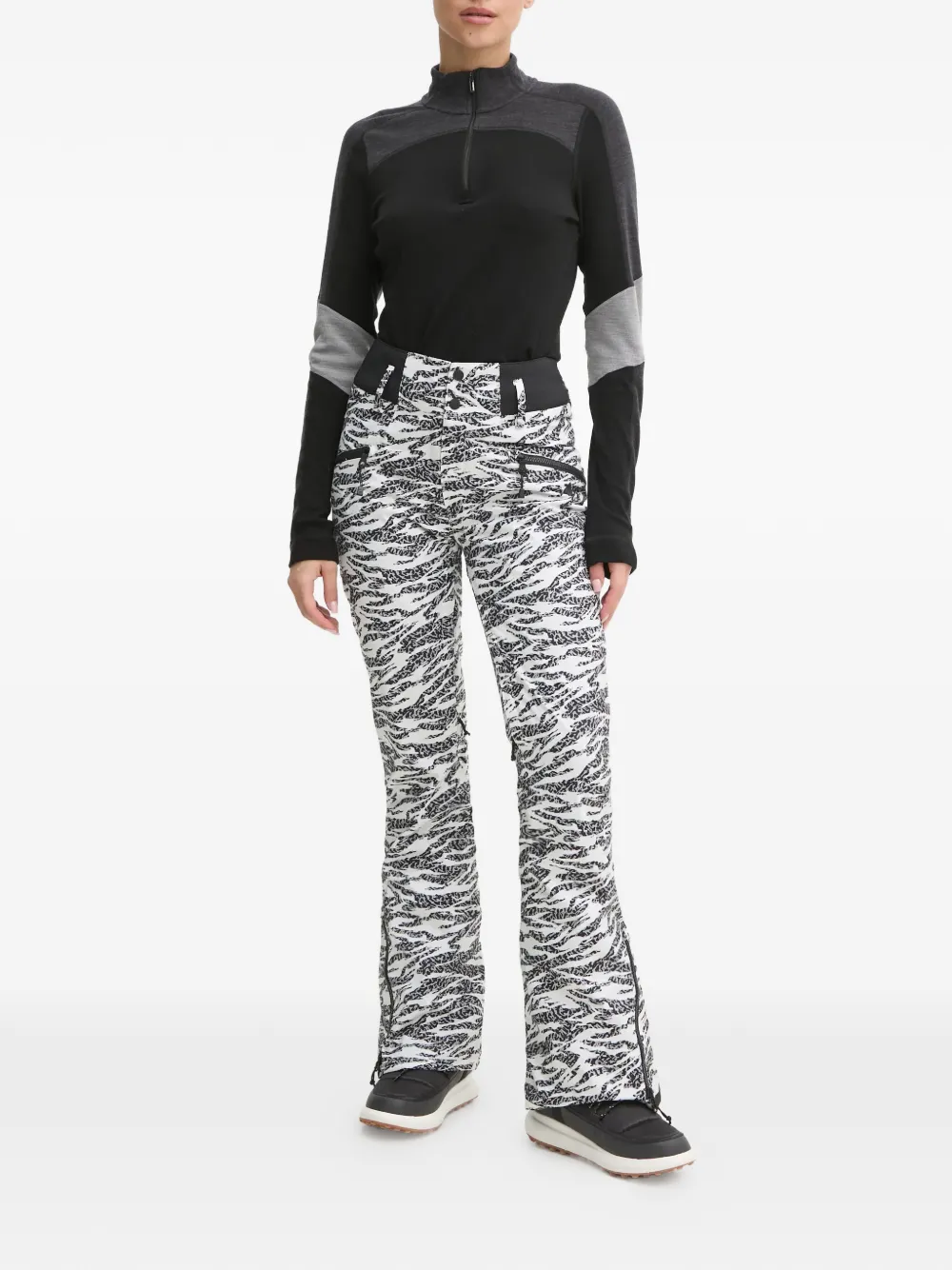 Animal-Pattern Ski Pants