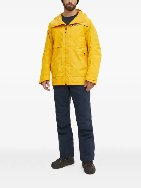 Burton Frostner Hooded zip-fastening Ski Jacket | Yellow | FARFETCH ID