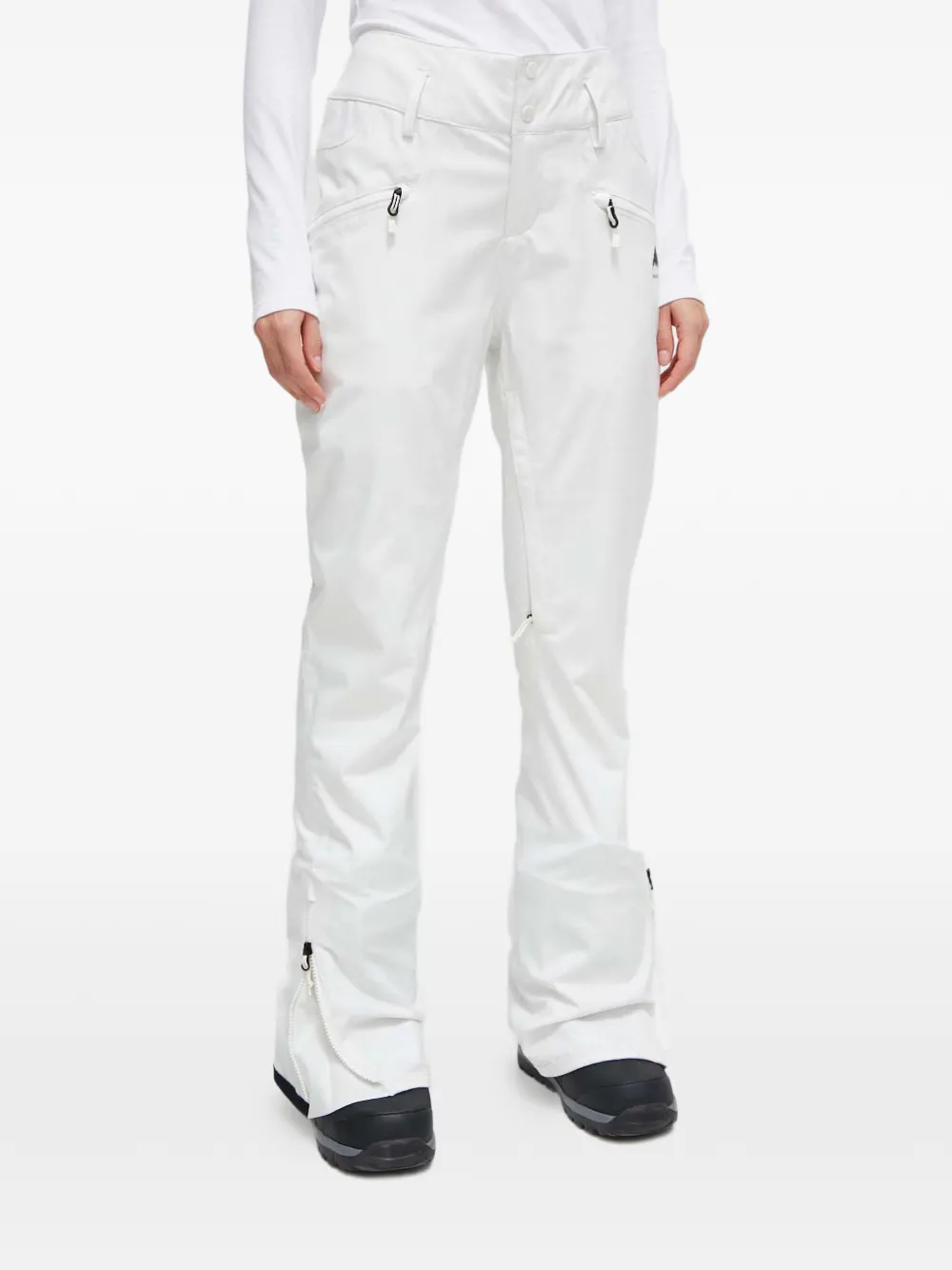 Burton Pantaloni da sci con zip - Bianco