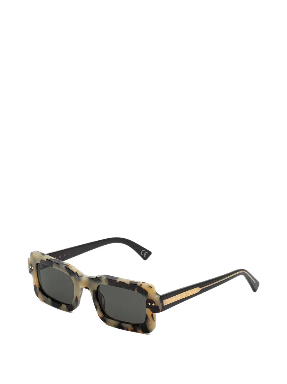  Marni Eyewear Rectangular Sunglasses - Neutrals 