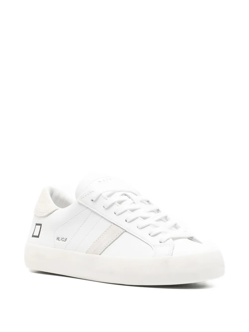 D.A.T.E. Hill gestreepte sneakers Wit