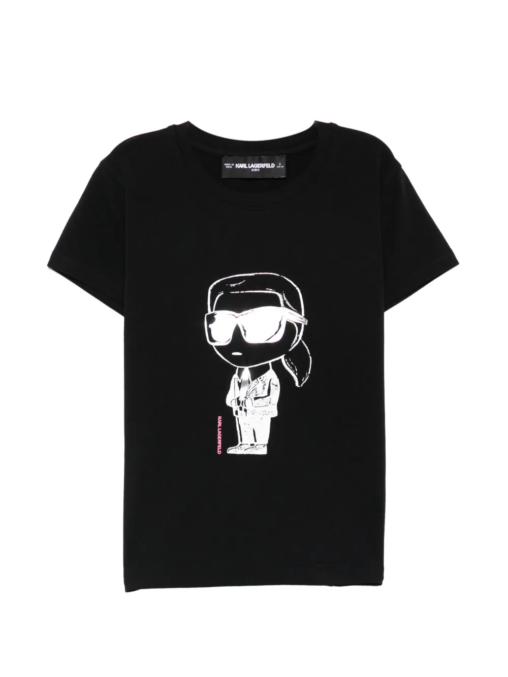 Karl Lagerfeld Kids graphic print T-shirt - Nero