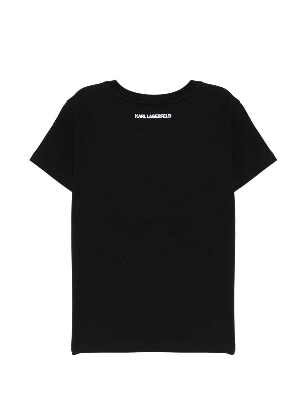 Karl Lagerfeld Kids T-shirt met grafische print Zwart