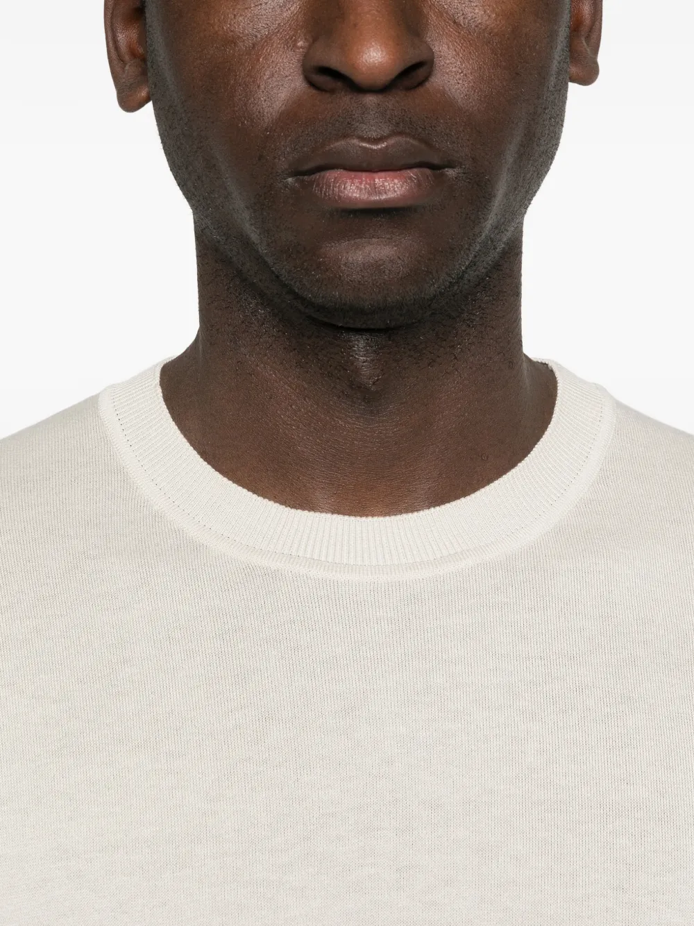 Lardini T-shirt met ronde hals Beige