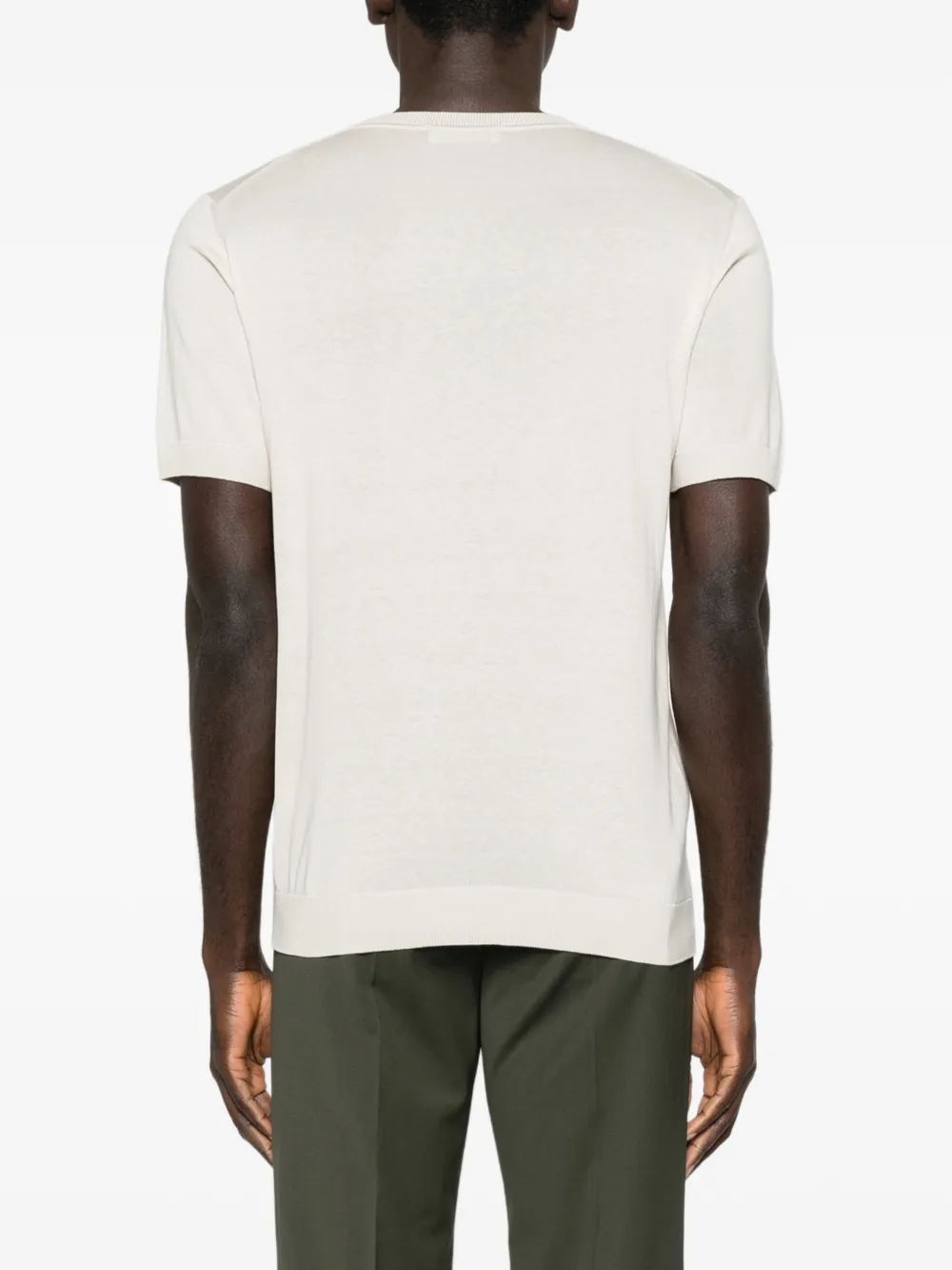 Lardini T-shirt met ronde hals Beige