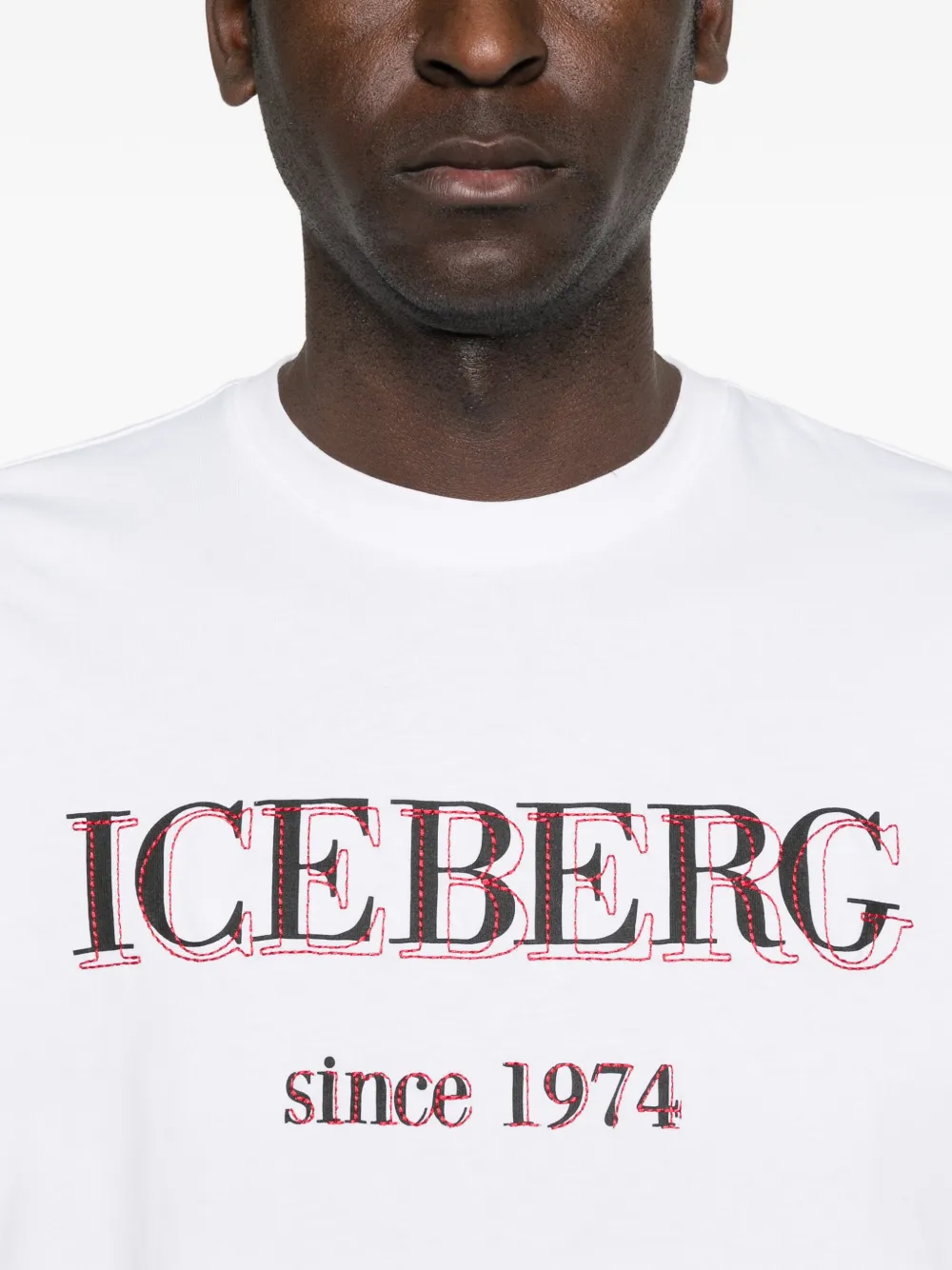 Iceberg T-shirt met logo Wit