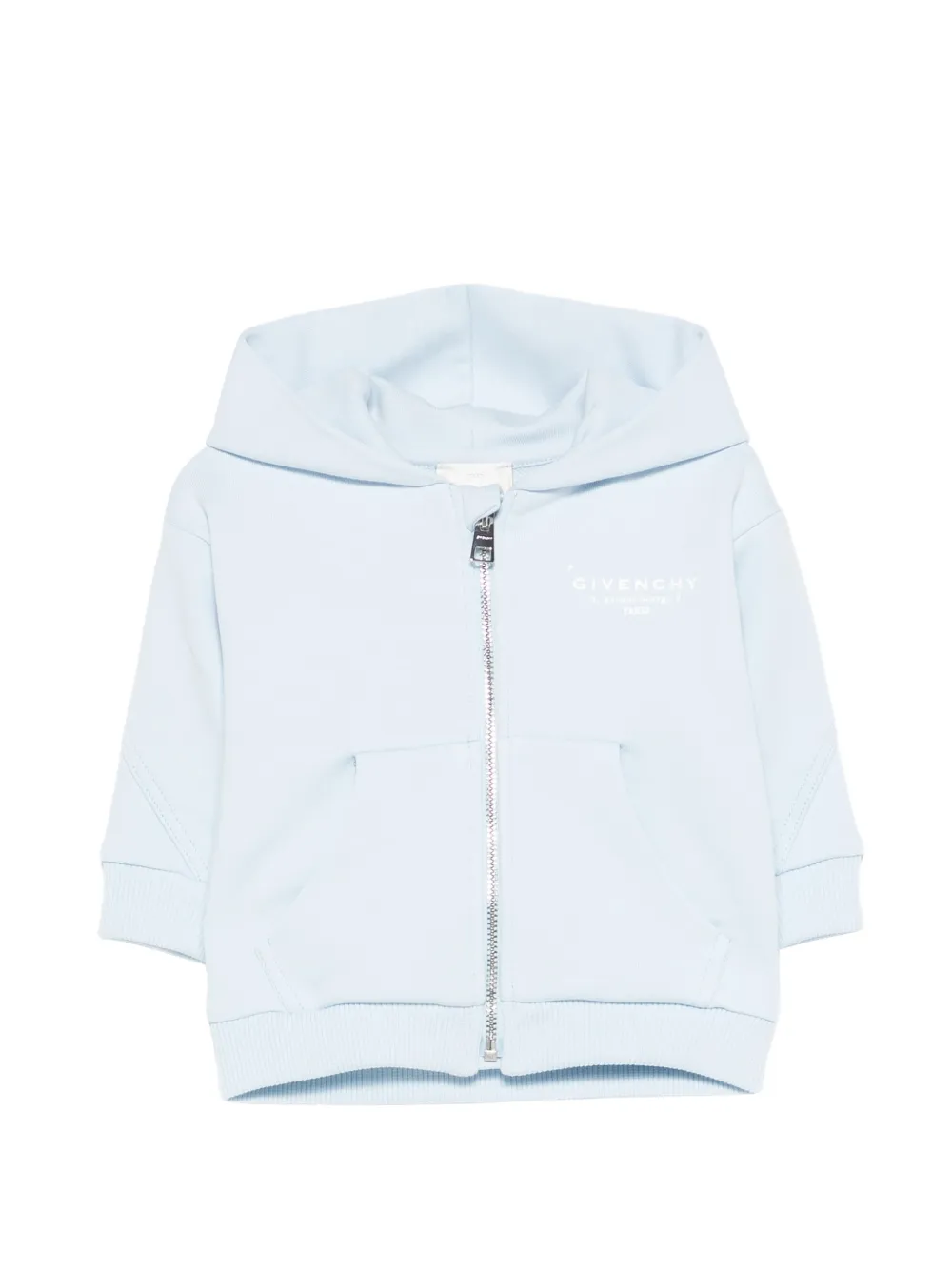 Givenchy Kids zip hooded top - Blu