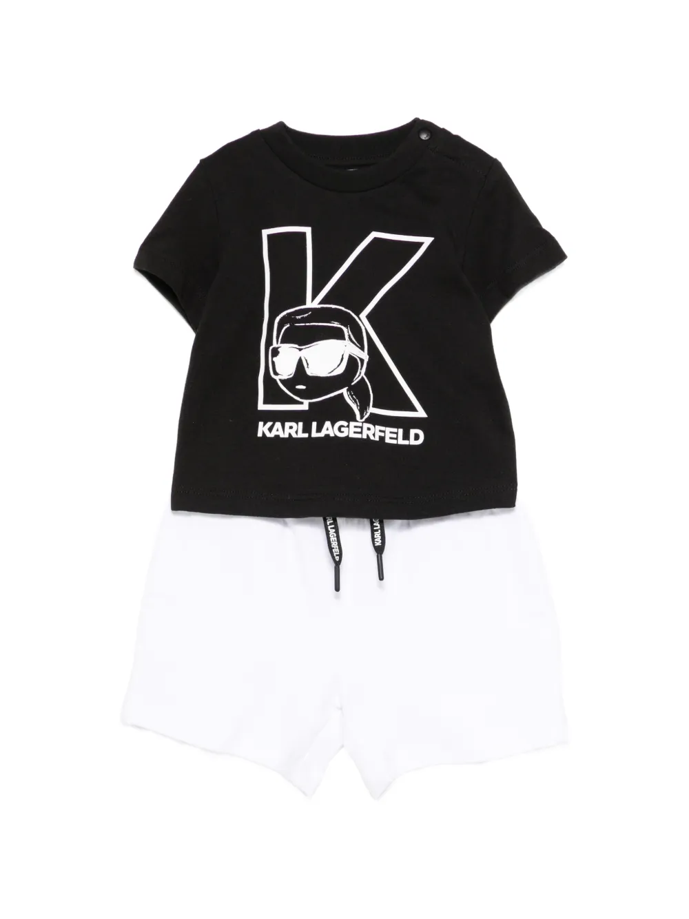 Karl Lagerfeld Kids striped tracksuit - Bianco