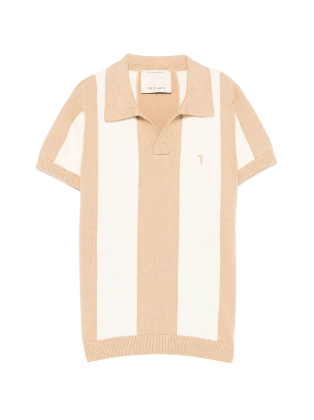 TRUSSARDI JUNIOR striped short-sleeve T-shiet - Toni neutri