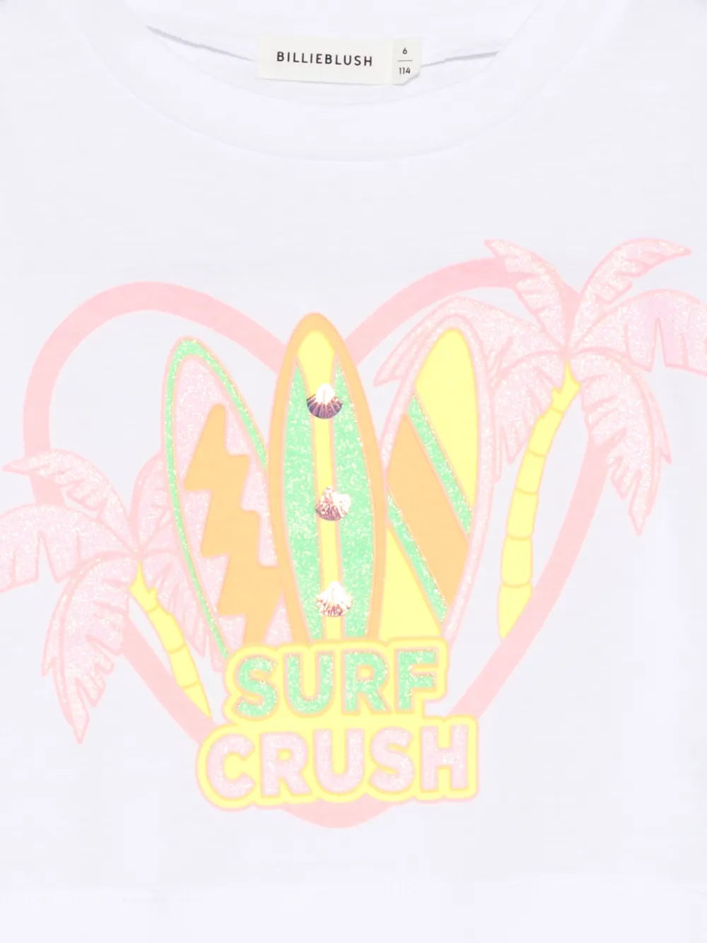 Billieblush T-shirt met grafische print Wit