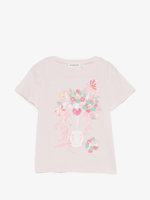 Billieblush floral sequin T-shirt