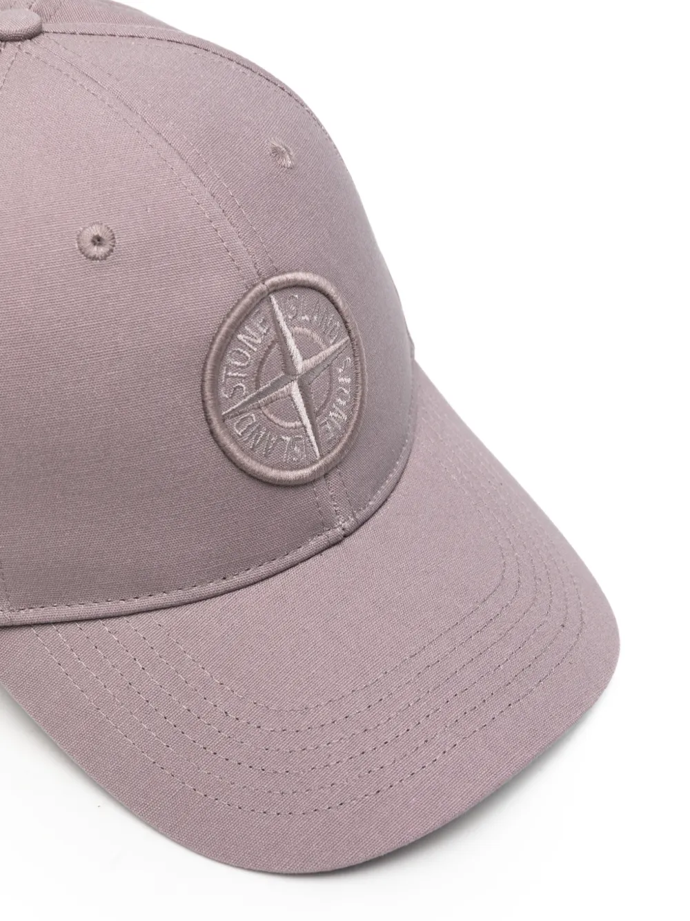  Stone Island Logo-patch Baseball Cap - Purple 