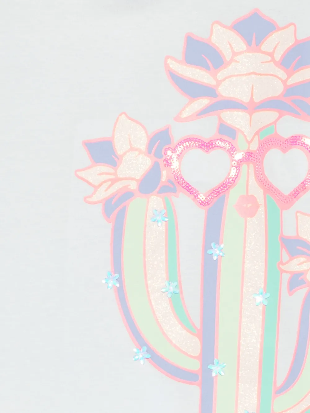  Billieblush Cactus Heart Sunglasses T-shirt - Blue 