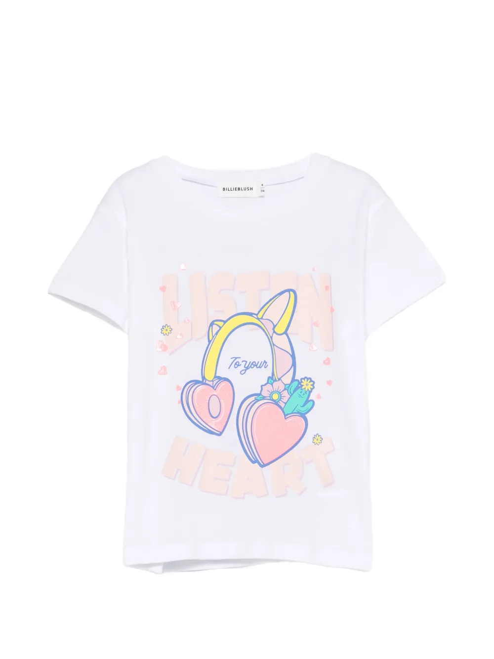 Billieblush graphic print T-shirt - Bianco
