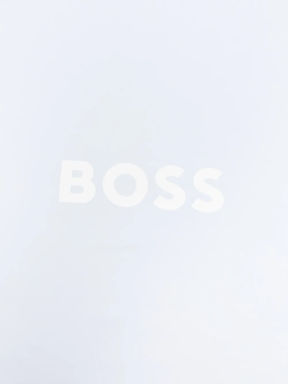 BOSS Kidswear striped logo-patch blanket - Blauw