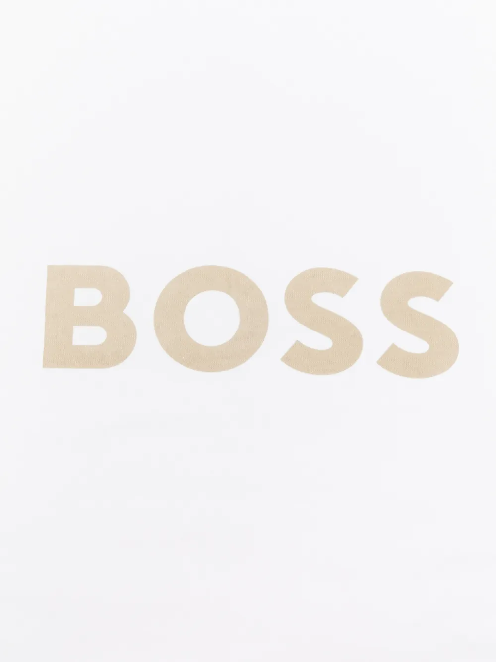 BOSS Kidswear striped logo-print blanket - Wit